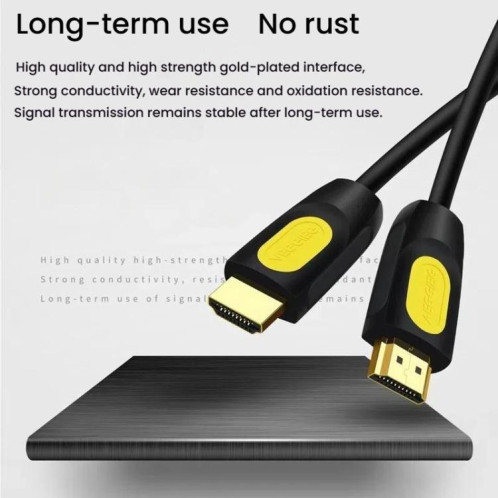 Câble HDMI 2.0 HD VegGieg HHI 4K 60 Hz pour télévision, moniteur, projecteur, câble de connexion vidéo, longueur : 12 m SV36081640-013